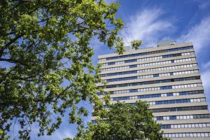 Stock Erasmus gebouw radboud algemeen wolken